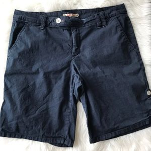 Anthropologie Navy Cotton Shorts